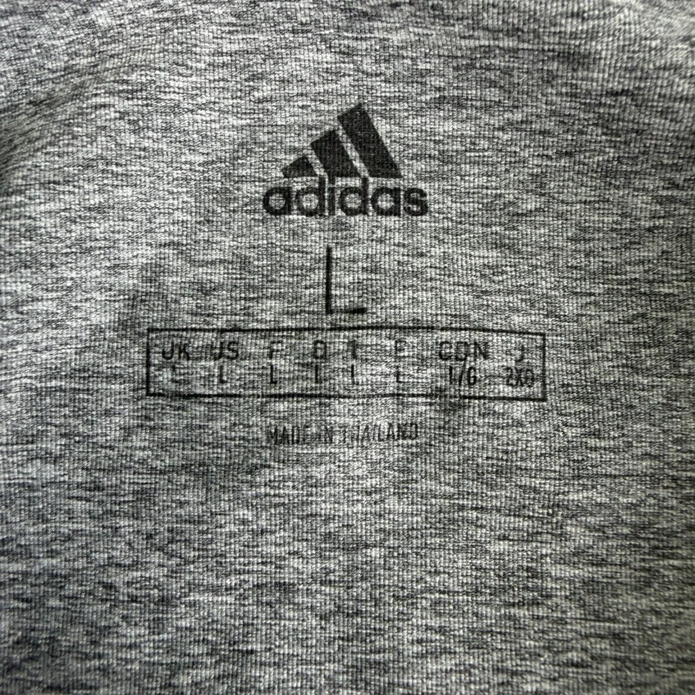 Adidas USA Golf Polo Mens Large Blue Grey Red FJ7884 UPF‎ 50 NWT